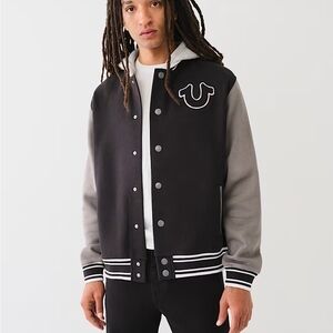 True Religion Black and Gray Men's Jacket